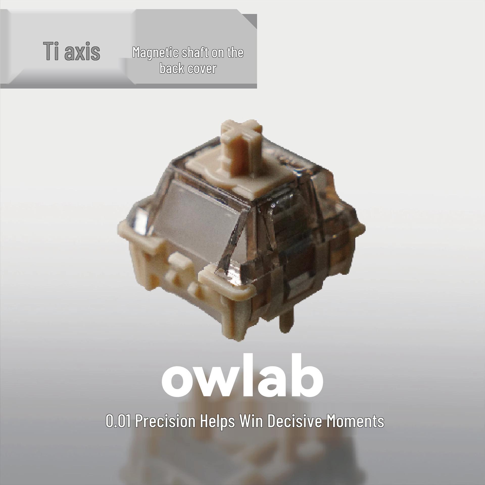 

OWlab Ti Magnetic Axis for Wooting 60HE/80HE, Little Bee, Made68 Keyboards