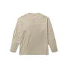 Timberland Front Pocket Zipper Outdoor Loose Long Sleeve T-Shirt Unisex Tops Sand A61B9-CY2