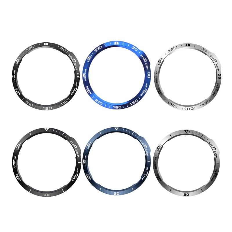 For  for Fenix 6x/6x Pro/enduro Smartwatch Protector Cover Wear Resistant Sculptured for Time Units Bezel Ring