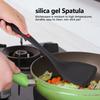 Silicone Spatula Heat Resistant Long Handle Kitchen Utensil Non-Slip Cooking Tool(Spatula )