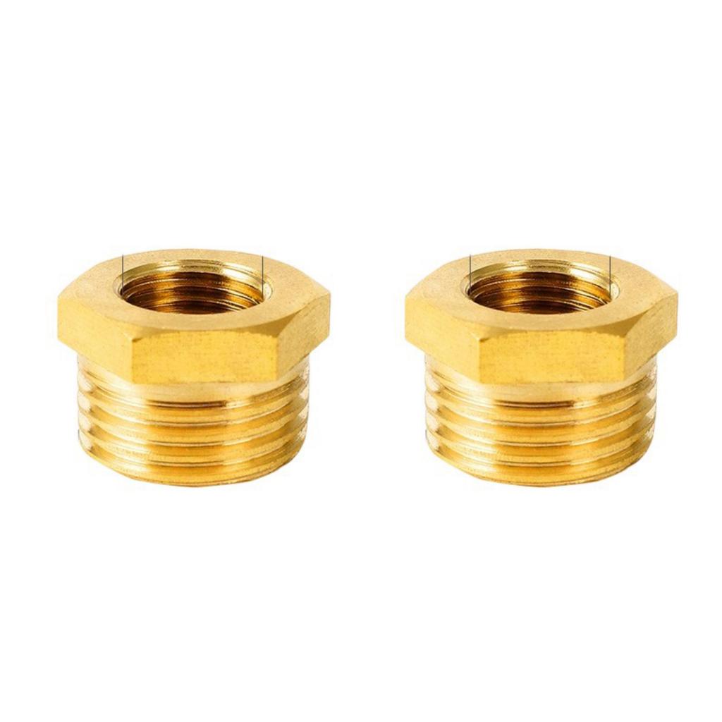 High Pressure Brass Pneumatic Reducer Fitting Multiple Size Hexagonal Socket Adapter For Industrial Air Systems
