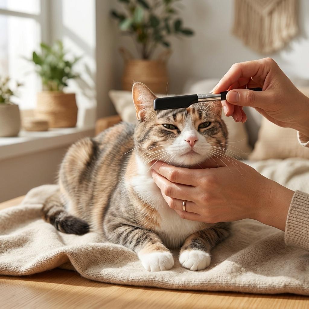 Pet Facial Comb for Dogs and Cats with Fine Teeth Design for Eye and Mouth Hair Cleaning