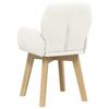 Swivel Dining Chair 2 pcs Boucle Cream 54 x 58 x 87 cm