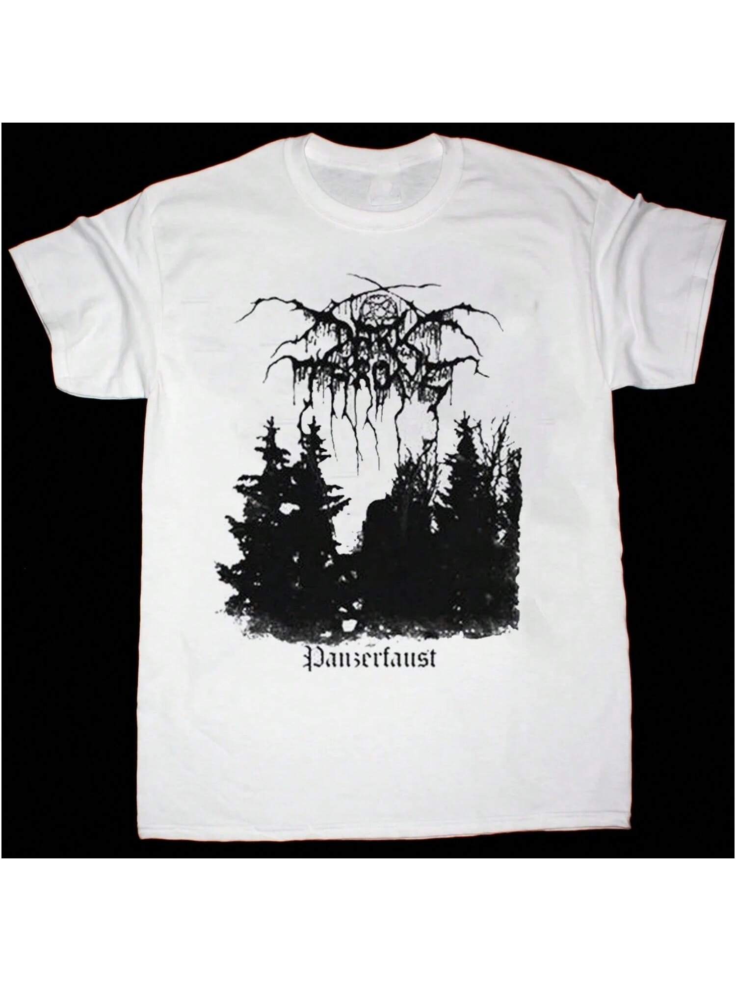 Rare Darkthrone Band Cotton Short Sleeve Basic White All Size T-Shirt S5060 S разноцветный