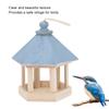 Holz Vogelhaus Handgemacht Outdoor Fütterer für Papageien Vogelhaus Futterspender mit Dach