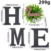 Home Letter Wall Plaque Made Of Plastic And Fabric For Indoor And Outdoor Space Decor