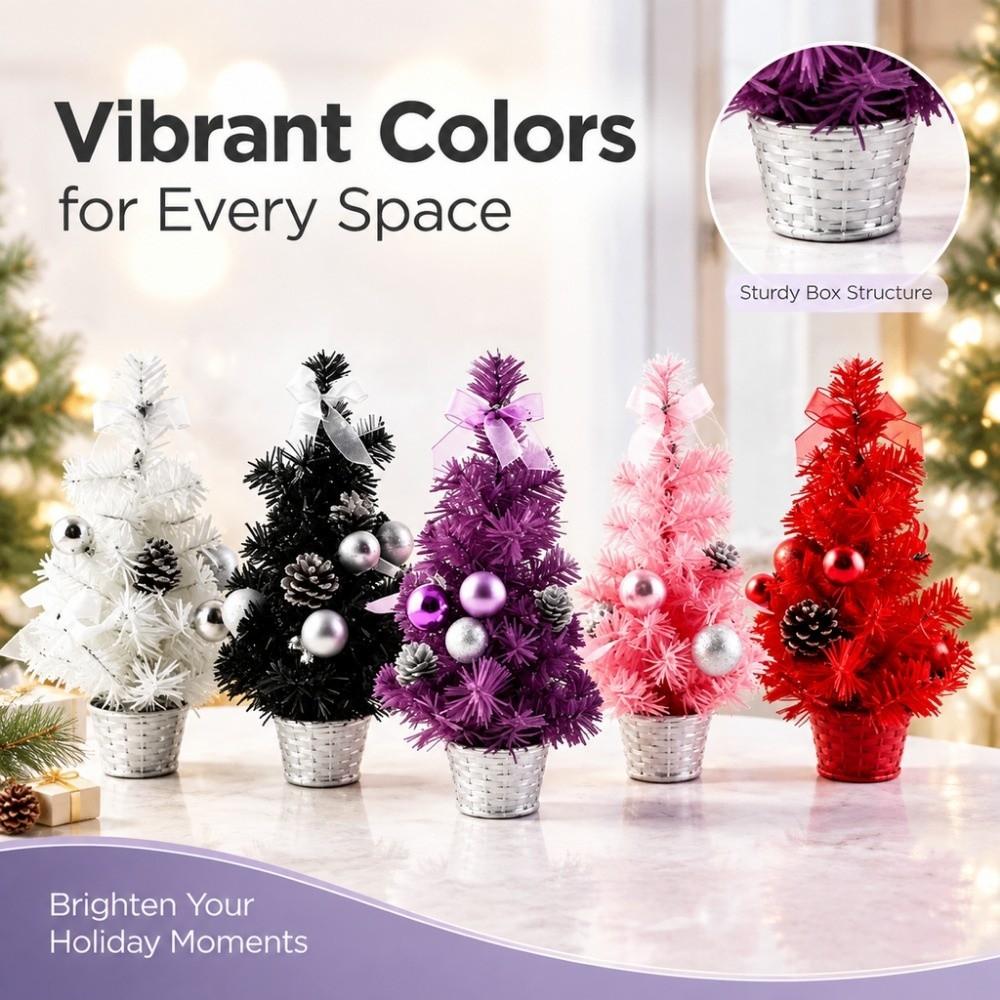 15cm Home Bedroom Party Decorations Mini Children DIY Handicraft New Artificial Christmas Tree