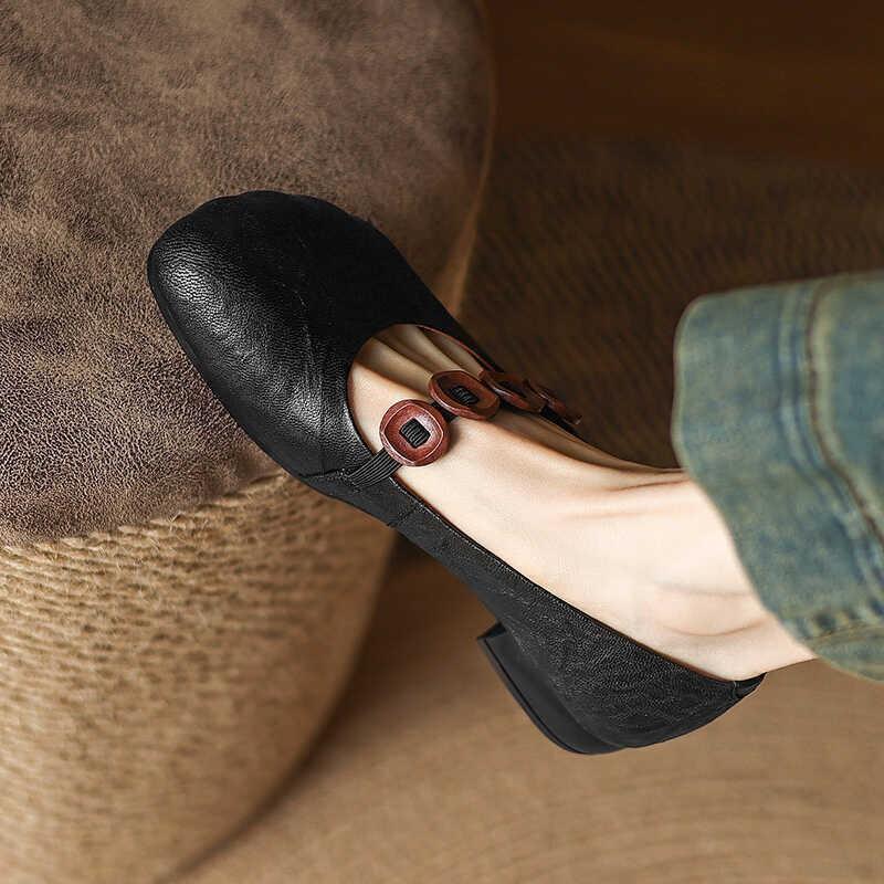 

Ретро слово с туфлями Мэри Джейн с неглубоким вырезом женские ретро с юбкой одинарные туфли мягкая подошва туфли Дуду 35 чёрный