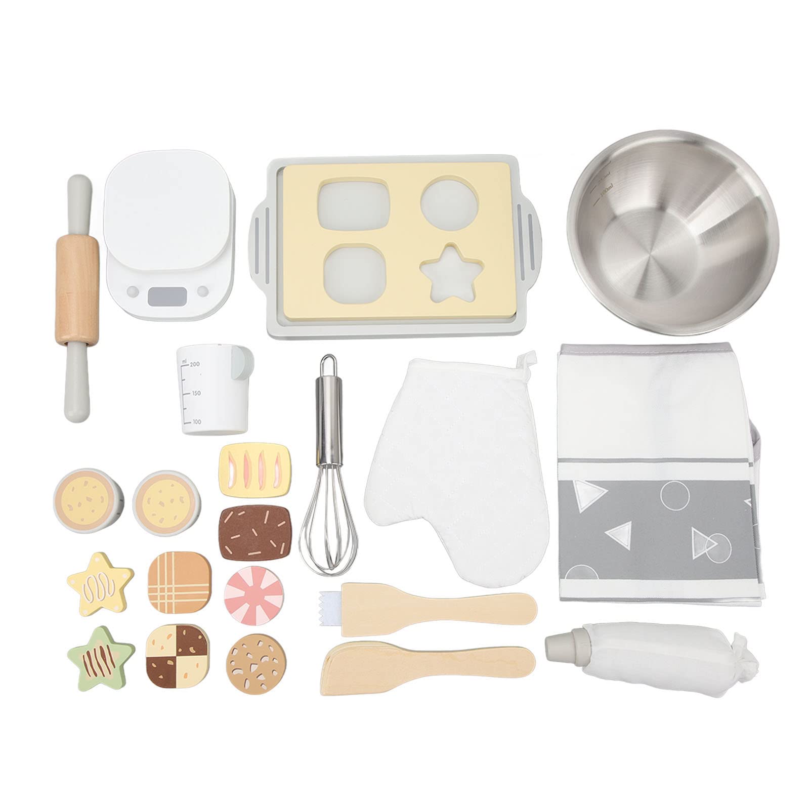 

Игрушечный набор для ролевых игр Кухня Онгван Кидс , Деревянный набор для приготовления еды, Образовательный подарок для детей и девочек