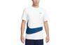 T Shirts Men's White Crew Neck Moderate Straight Fit FB8580-121