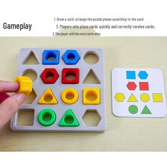Cross-Border Educational Shape-Matching Board Game for Children's Spatial and Hands-On Skills Development