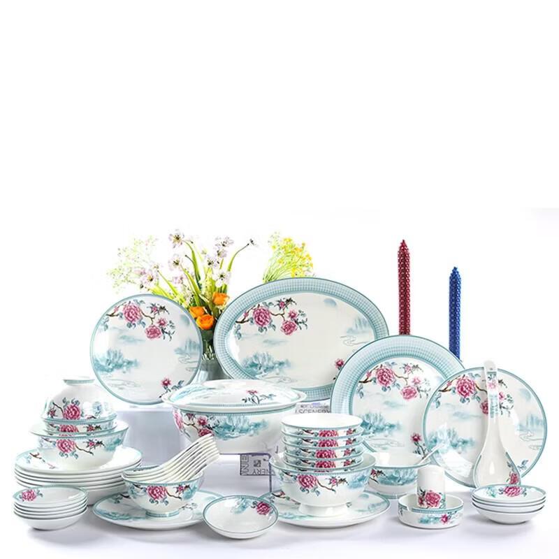 Jiangnan Landscape Ceramic Dinnerware Set