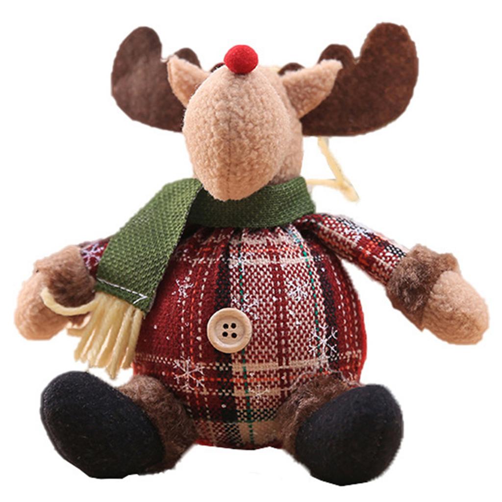 Christmas Tree Hanging Dolls Christmas Snowman Element Decor for Family Friend Christmas Gift