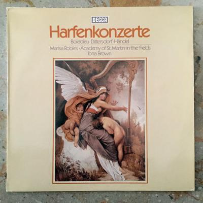 LP Record MARISA ROBLES, THE ACADEMY OF ST. M - Harfenkonzerte 642659 Decca 1980 Germany &  Classical Used
