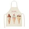 Ice Cream Donut Pattern Kitchen Apron Home Kitchen Cooking Cooking Linen Stain Resistant Chef Sleeveless Apron
