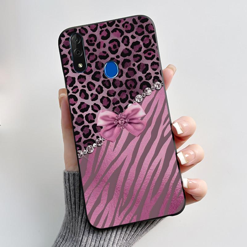 Printing Pattern Case For ZTE Blade V10 Fundas Shockproof Coque Capa Soft Silicone Black Shell Cover Cute Flower Cartoon Casing
