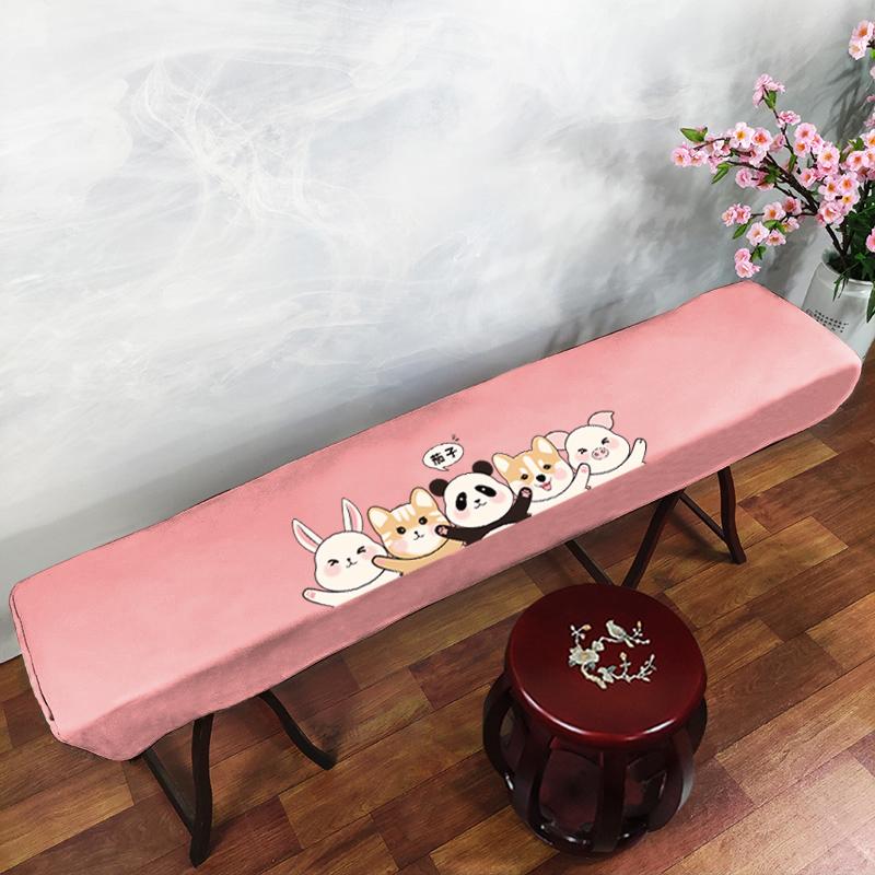 161-165cm Waterproof Guzheng Cover Chinese Ancient Style Dust Cover Edge Classical Literary Piano Organ Keyboard Furniture Cover
