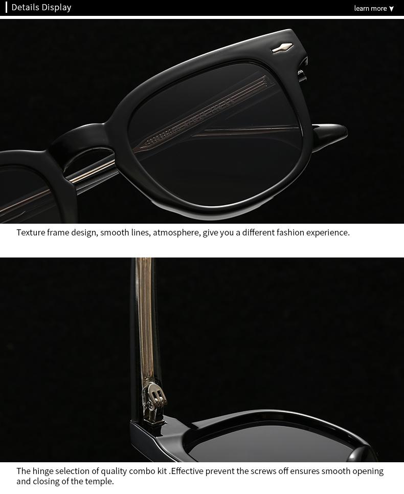 European And American  Trendy Street Style Retro Artistic Acrylic Insert Sunglasses Modern Charm Ins Sunglasses 28065