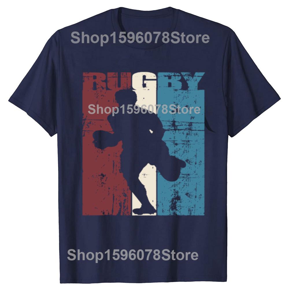 Funny Vintage Rugby Player T Shirts Summer Style Graphic Cotton Streetwear Short Sleeve American Football Gifts T-shirt Men
