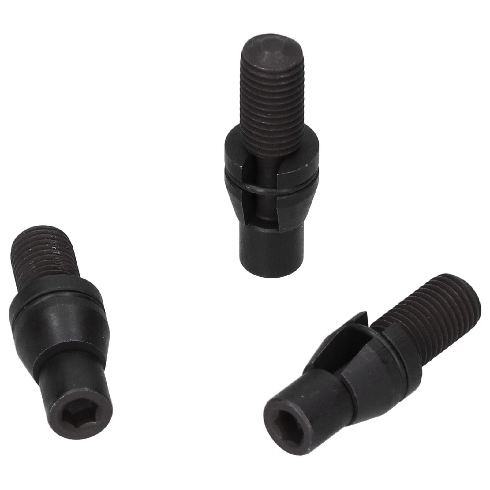 4 szt. Sworzeń lokalizujący do ustawiania ramy pomocniczej Śruba regulacyjna Gwint M12x1,5 mm do naprawy samochodu black
