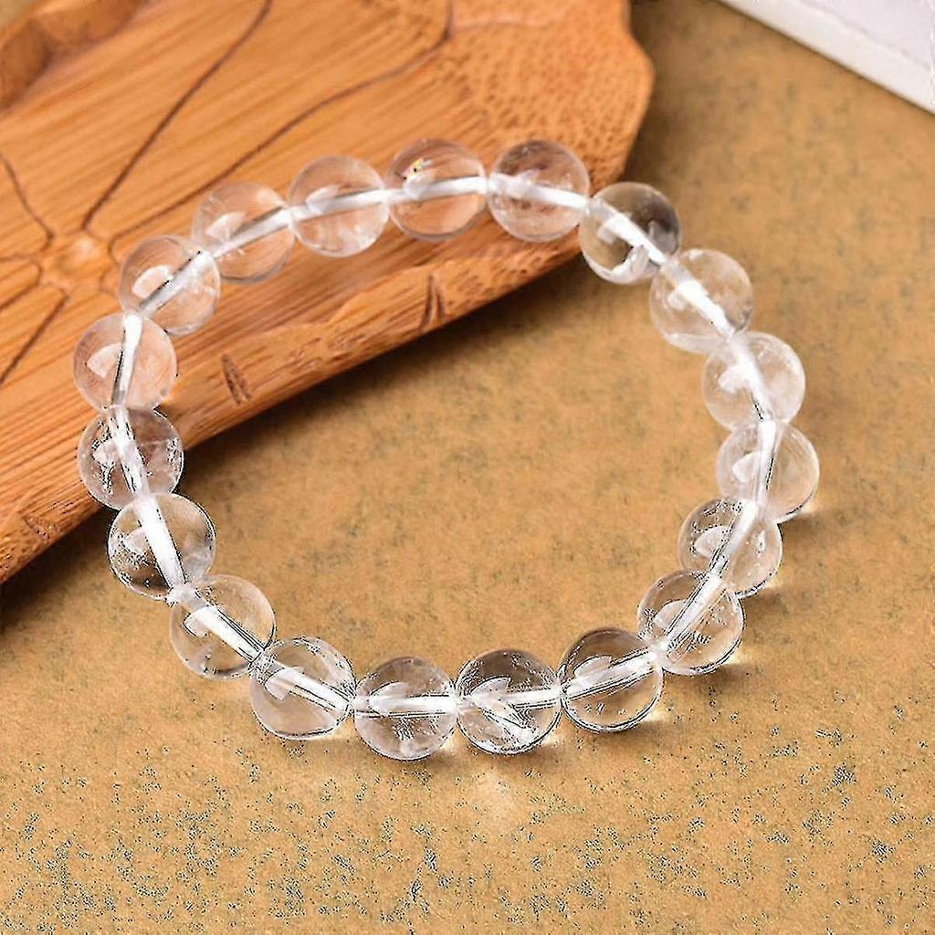 2025 Natrual Clear Quartz Beads Bangle Charm Bracelet For Women