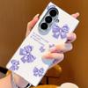 Colorful Bowknots Butterfly Case For Samsung Z Fold 7 6 5 Luxury Hybrid 3in1 Leather Skin Plating Folding Phone Cover For Samsung Z Fold7 Fold6 Fold5