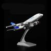 1/400 Diecast Metal Plane Model Leker 7 Tommer Boeing 777 Pull Back Replica med lyd og lett flymodell for barn Leker