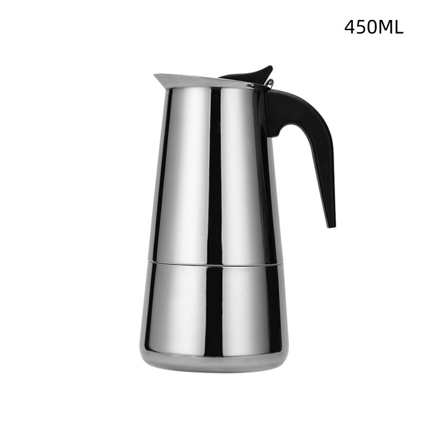 Moka Pot Stainless Steel Coffee Pot Mocha Espresso Latte Percolator Stove Coffee Maker Pot Percolator Drink Tool