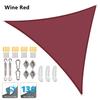 5x5x5/2x2x2M Wasserdicht Sonnenschutz Dreieck Sonnenschirm Schutz Outdoor Baldachin Garten Terrasse Pool Sonnensegel Markise Schatten Tuch