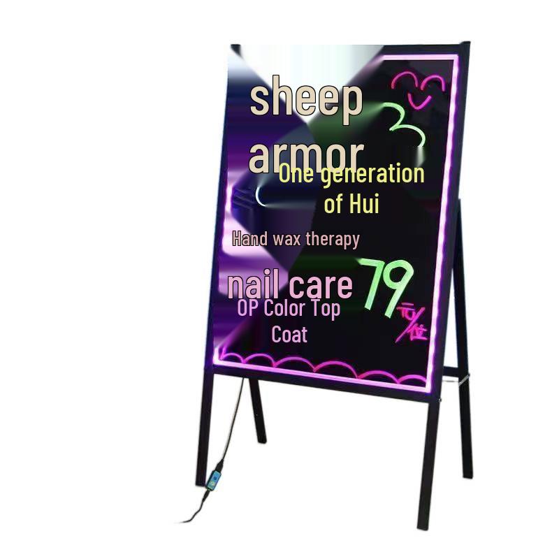 Lichtgevend Fluorescerend Displaybord: Ideaal voor kraampjes op de avondmarkt, winkels en Dream Chaser-advertenties.