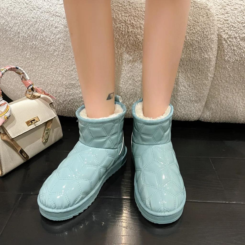 Fashion Female Booties Shoes New In Winter 2024 Ladies Ankle Snow Boots Spring Autumn Hot Large Size Warm Waterproof Non Slip Protective