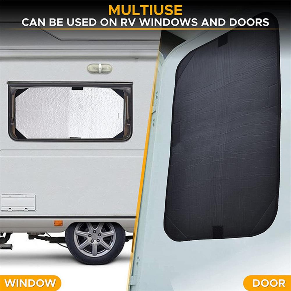 RV Door Window Shade Camping Privacy Cover Dustproof RV Window Shade Privacy Cover For Travel Camping Motorhome Truck Van