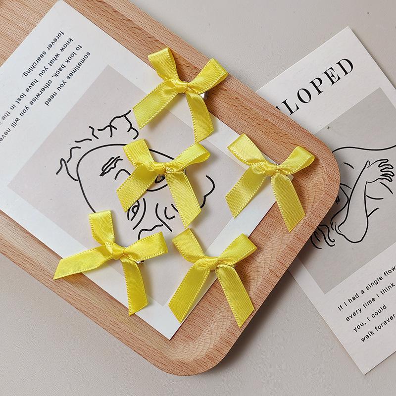 

Colorful Ballet-Style Mini Bow Hair Clips - Multicolor Ribbon Duckbill Hair Accessories