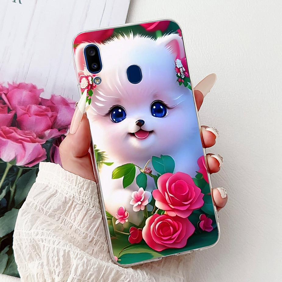 For Samsung Galaxy A10 A20 A30 Case A105F A205F A305F Cute Fashion Painted Cover Soft Silicone Case For Samsung A20 A 10 30 Bags