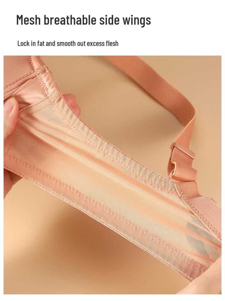 Europejski i Amerykański Biustonosz Minimalizujący i Zapobiegający Opadaniu dla Dużych Rozmiarów - Oddychający, Duży Koszyk