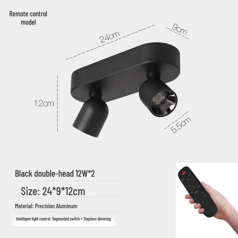 Adjustable Anti-Glare Folding Ceiling Spotlight with High Color Rendering for Household or Picture Lighting
