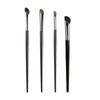 Schräger Sichel Pinsel Set für Make-up: Lidschatten-, Nasenkontur-, Unteraugen-Highlight- und Eyeliner-Pinsel aus Rosshaar und Wolle