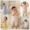 Korean Style Children's Summer Short-Sleeve Sets - Ice Silk Two-Piece for Boys & Girls
