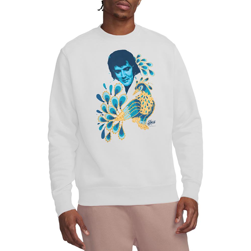 Elvis Unisex Adult Peacock Sweatshirt