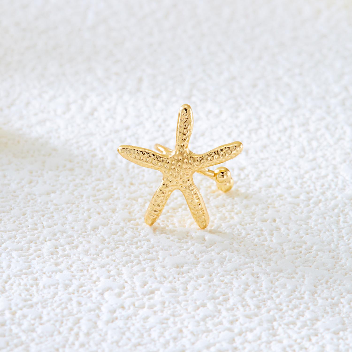 

Bohemian Starfish Ear Cuff Wrap Earrings for Women Ocean Non Piercing Ear Bone Clip Summer Beach Party Jewelry Vacation Gift