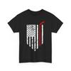 American Flag Hockey Shirt, Ice Hockey Stick Hockey Player Women Men Shirt