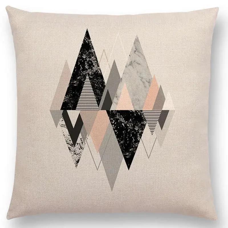 Neuestes Design Verfügbar Geometrische Texturen Grafischer Minimalismus Drucke Magischer Wald Kissenbezug