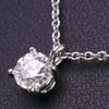 TIFFANY&Co. Necklace Solitaire 0.3ct Pt950Platinum/diamond 2.5g Women Used