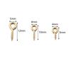 20-50pcs Stainless Steel Tiny Mini Eye Pins For Jewelry Making DIY Pendants Handmade Jewelry Findings Screw Eyes Threaded Hook