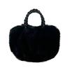 Cloudshaped Woolen Bag For Women With Magnetic Closure Small Crossbody For Street Style