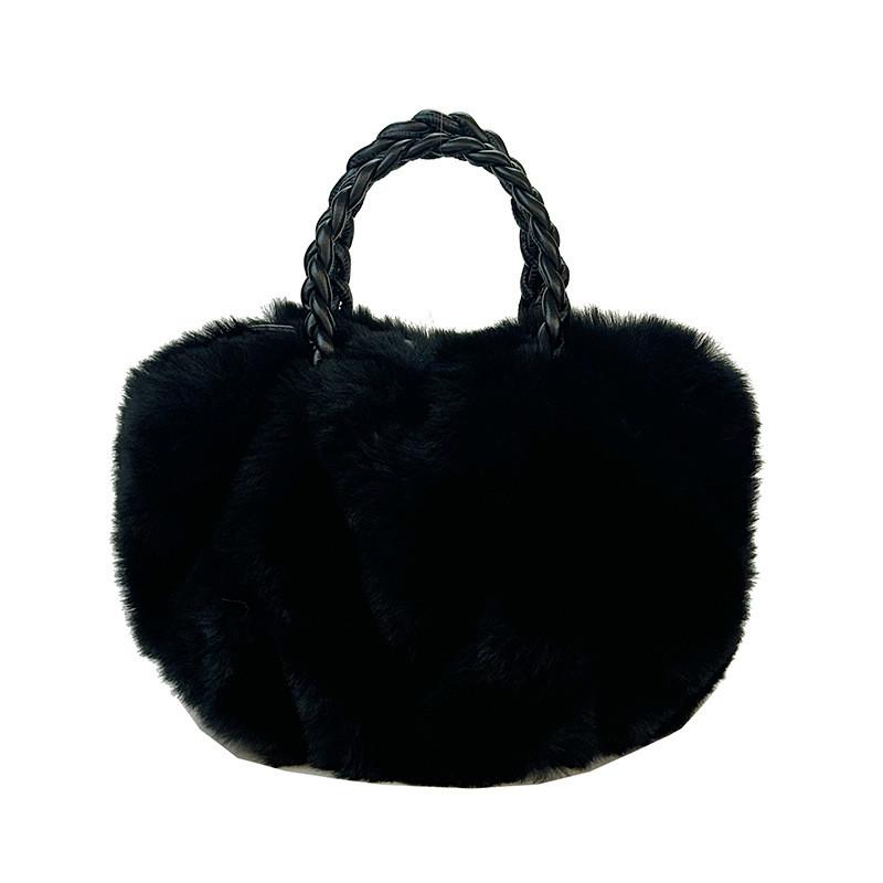 Cloudshaped Woolen Bag For Women With Magnetic Closure Small Crossbody For Street Style