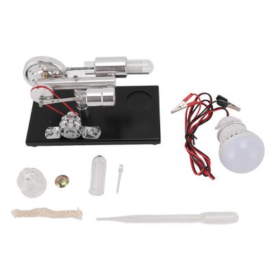 Sterling Engine Model with Colorful LED Light Stirling Engine Motor Model Educational Toy