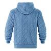Stylish Men's Solid Color Fleece Hoodies Autumn Winter Vintage Drawstring Wool Hooded Sweatshirts Trendy Mens Long Sleeve Hoodie