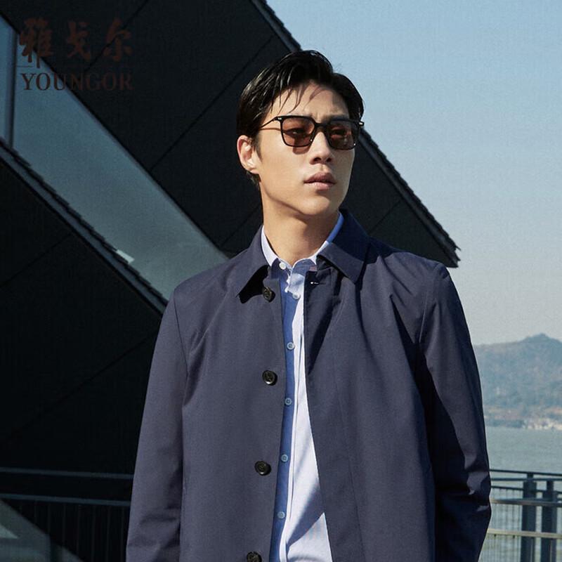 

YOUNGOR Men s Comfortable Business Trench Coat 175/96A