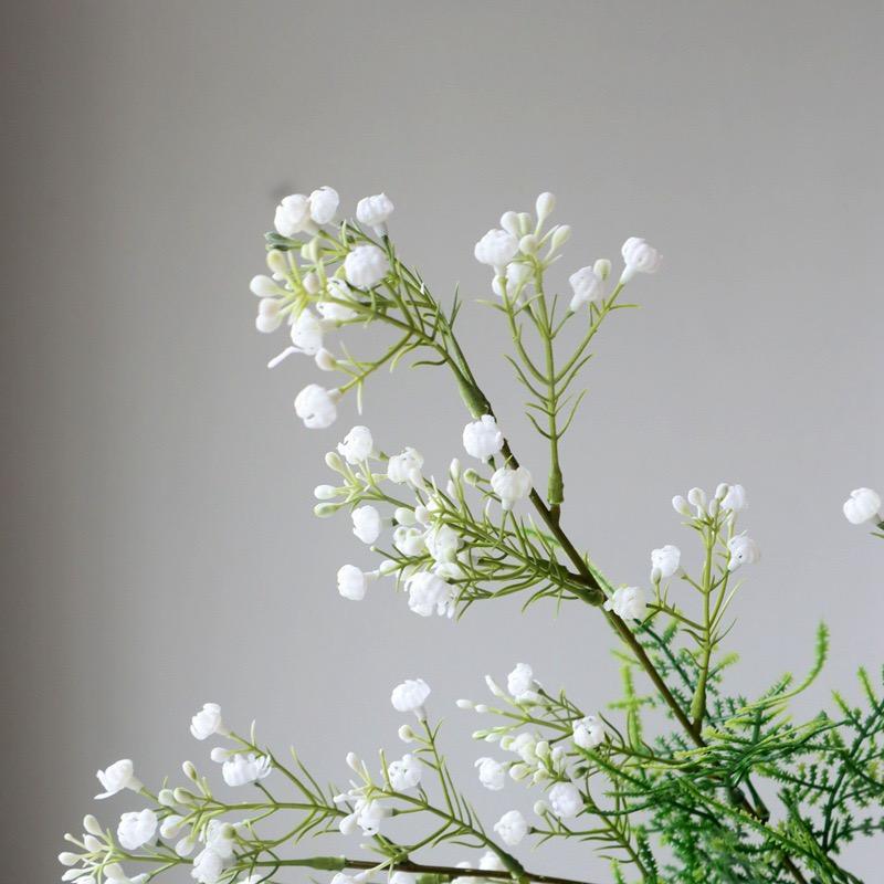6Pcs Artificial Baby's Breath Gypsophila White Flowers Fake Floral Stems for Wedding Centerpieces Decoration Bouquet Home Decor